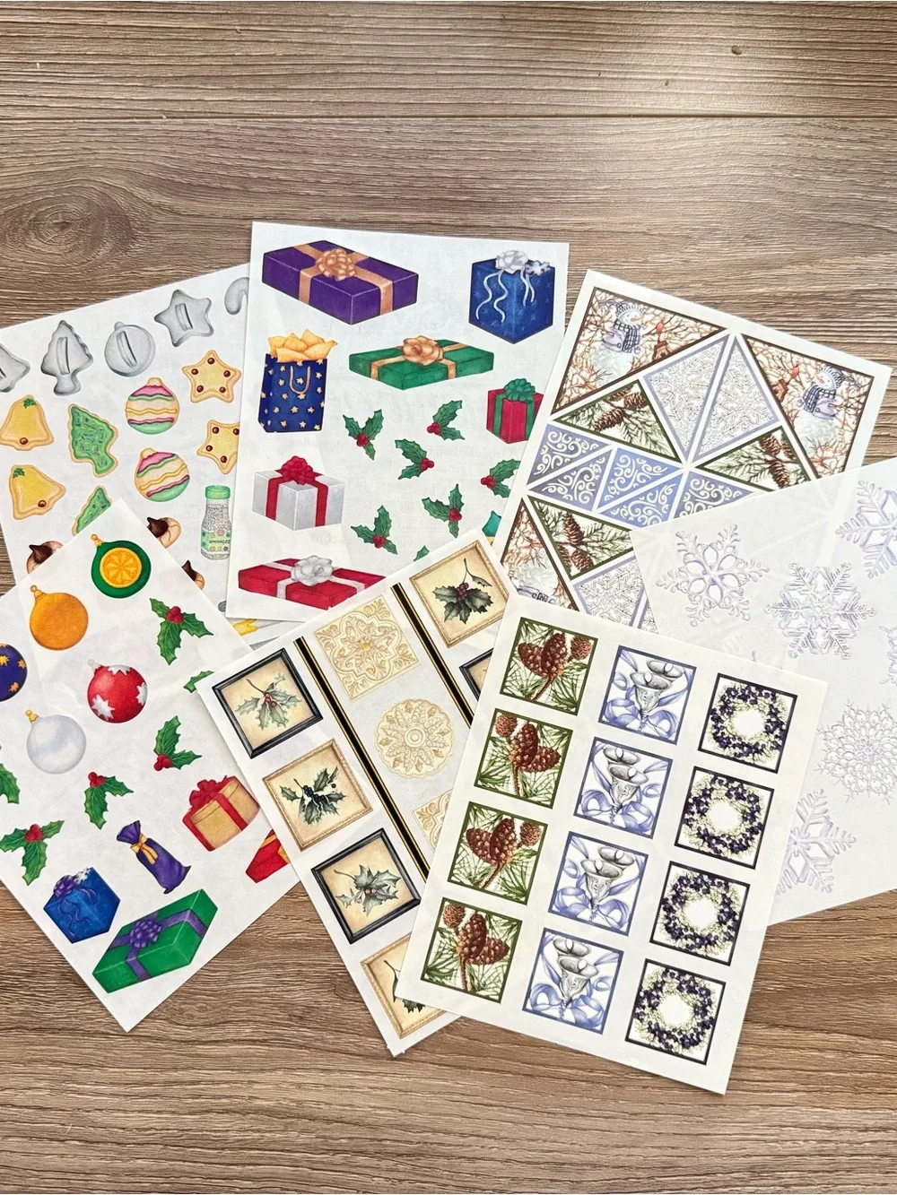 Vintage Creative Memories Holiday / Christmas Sticker Sheet Lot